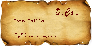 Dorn Csilla névjegykártya
